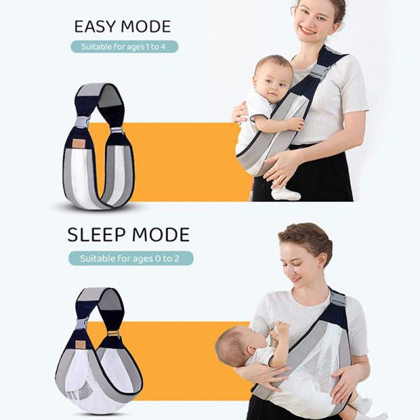 Baby Carrier, Soft Polyester Sling for Newborns with Ergonomic Support