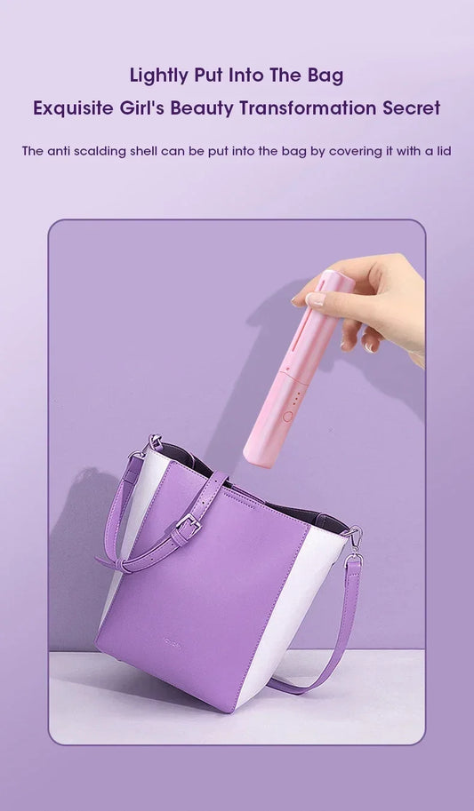 2-in-1 Hair Straightener and Curler Brush | Styling Comb for All Hair Types