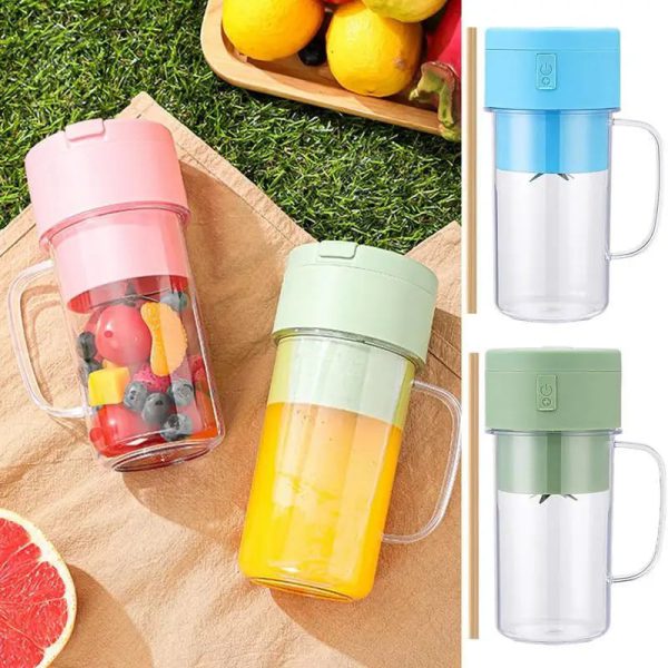 Mason Portable Mini Juicer Blender With Straw Cup | Juicer Portable Outdoor Juicing Cup