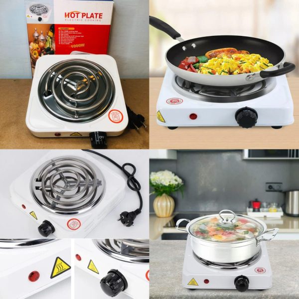 Electric Hot Plate Stove – Portable Coil Heating Cooker