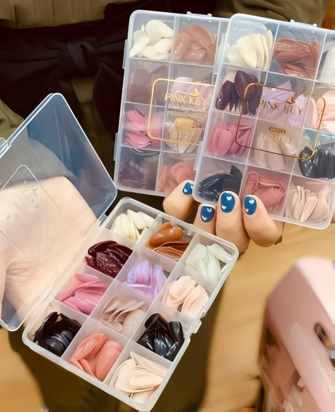 288 Pcs Colorful Nails Box| Abs Plastic | Nail Shaper Set