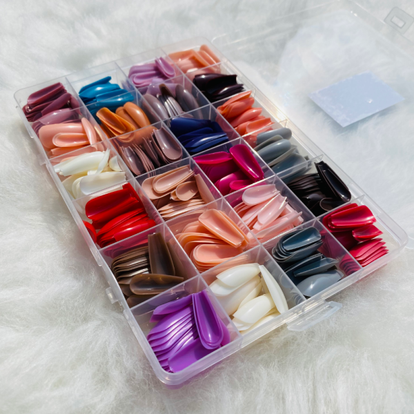 288 Pcs Colorful Nails Box| Abs Plastic | Nail Shaper Set