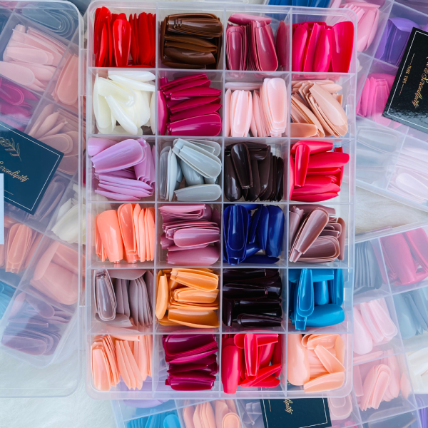 288 Pcs Colorful Nails Box| Abs Plastic | Nail Shaper Set