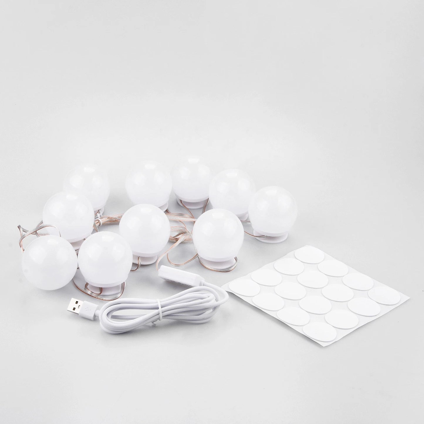 LED Vanity Mirror Lights Kit with 10 Dimmable Light Bulbs Hollywood Style