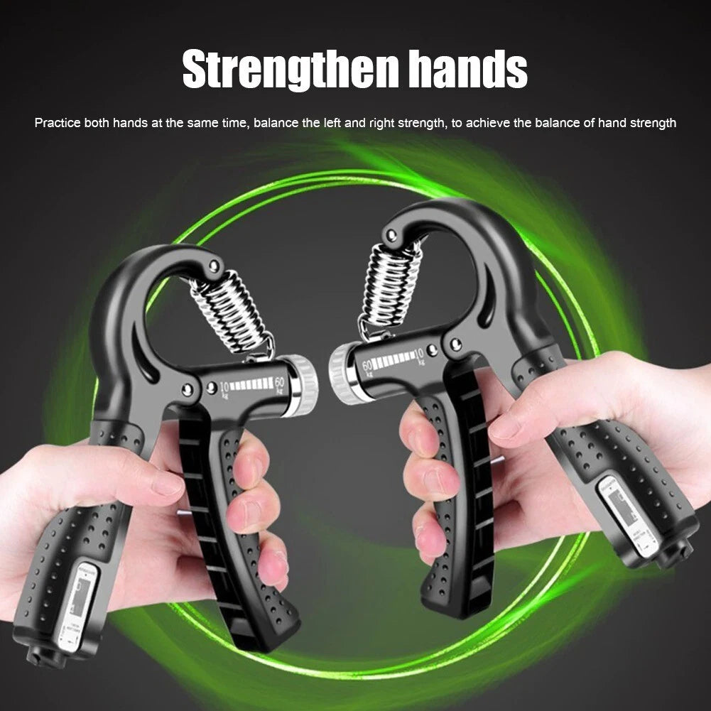 Adjustable Exerciser Hand Gripper With Counter Strengthener Adjustable Resistance