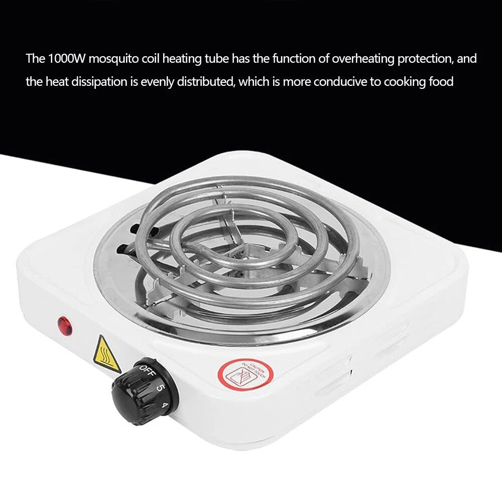Electric Hot Plate Stove – Portable Coil Heating Cooker