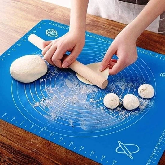 (Pack of 2)Silicone Baking Roti Mat With Measurements Heat Resistant | Non Stick Flour Rolling Mat