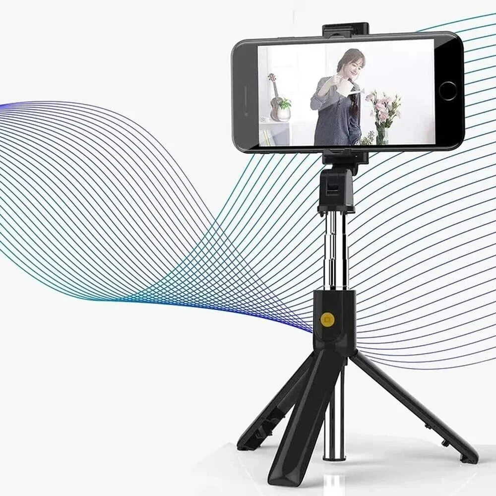 Selfie Stick with Tripod | Foldable Phone & Action Camera Stand | Compatible with iPhone & Android