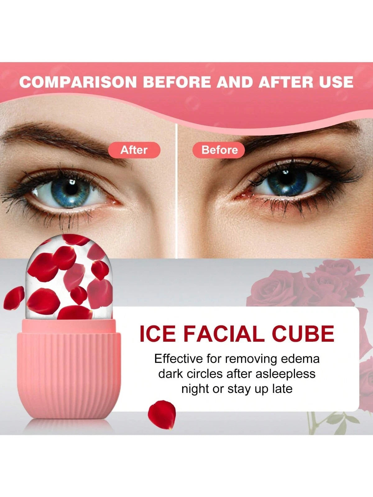 Reusable Facial Ice Roller For Face | Enhance Skin Glow Shrink