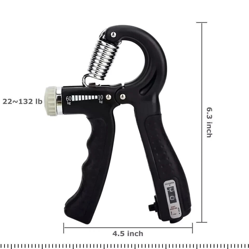 Adjustable Exerciser Hand Gripper With Counter Strengthener Adjustable Resistance