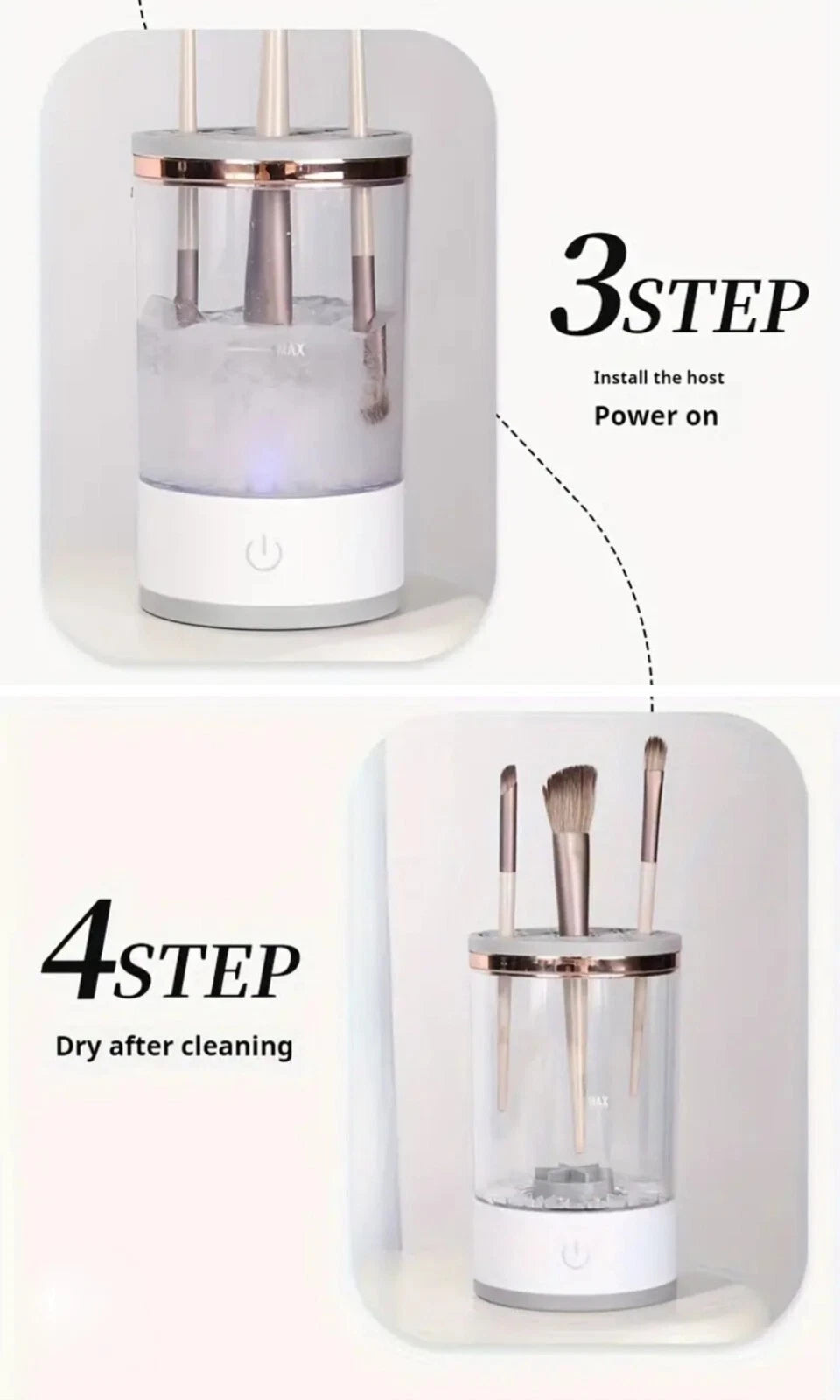 Portable Electric Makeup Brush Cleaner Machine Usb Make Up Brush Cleaner Machine