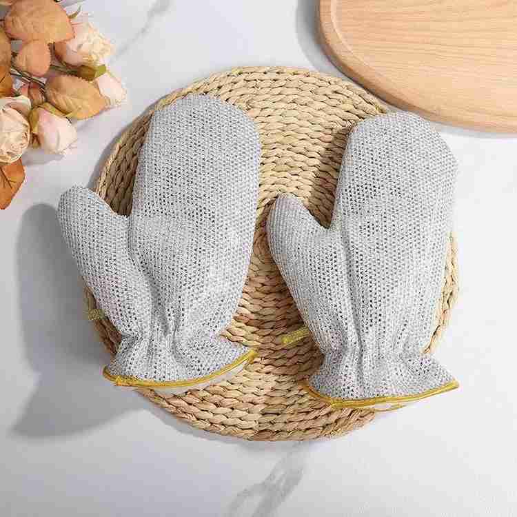 (Pair)Multipurpose Wire Dishwashing Gloves | Dishwashing Rags For Wet And Dry, Steel Wire Miracle Cleaning Cloth With Glove Shape, Non-scratch Wire Dish Cloths For Washing Dishes