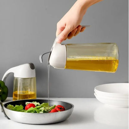 Glass Oil Bottle & Dispenser Jug Dual-purpose Oil Dispenser For Pouring And Spraying, High-pressure Sprayer