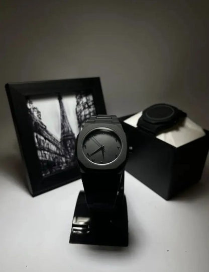 Full Black Aura Quartz Watch – Lightweight Design, , Premium Quality & Finish – Best Quality Analog Watch For Boys – Watch For Men