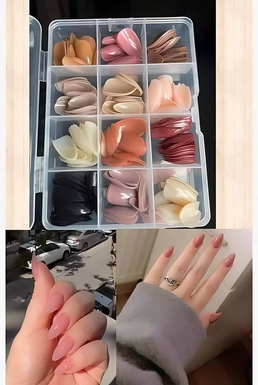 288 Pcs Colorful Nails Box| Abs Plastic | Nail Shaper Set