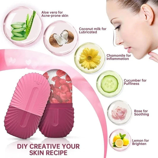 Reusable Facial Ice Roller For Face | Enhance Skin Glow Shrink