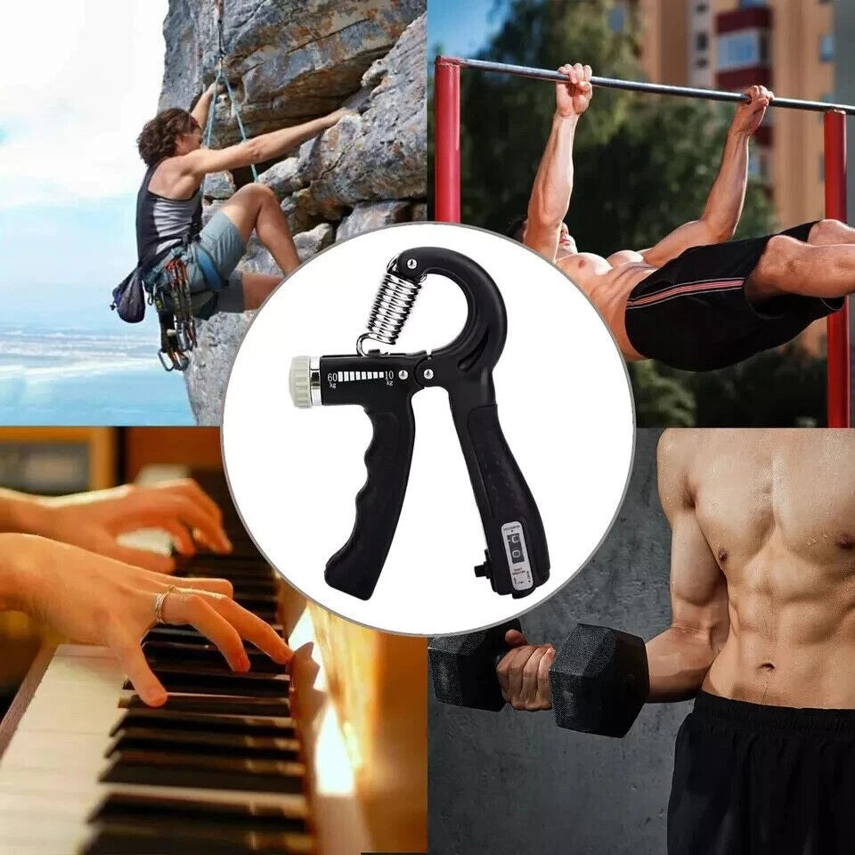 Adjustable Exerciser Hand Gripper With Counter Strengthener Adjustable Resistance