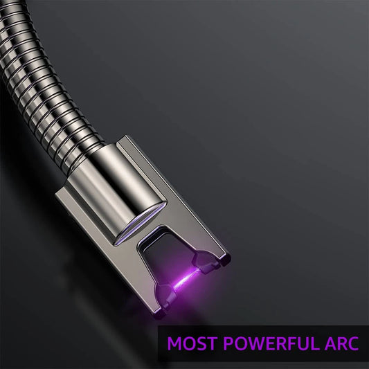 Arc Lighter With Usb Charging | Flameless Windproof | Led Battery Display | Safety Switch