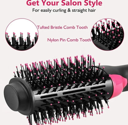 One Step 3 In 1 Hair Dryer And Volumizer / Hot Air Brush – Comb For Drying, Straightening, And Curling