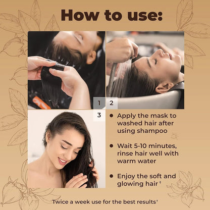 Karseell Hair Mask Collagen Treatment Cream – Argan Oil & Maca Essence, 16.9 Oz 500ml